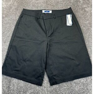 Dockers Short Mens 12 Perfect‎ Classic Fit 11" Inseam Bermuda Belted Black NWT